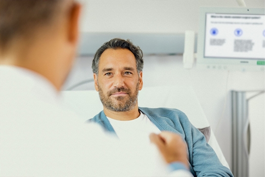 Patient consult about hernia options